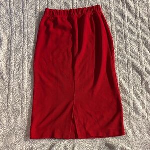 Chic Red Pencil Skirt for Women